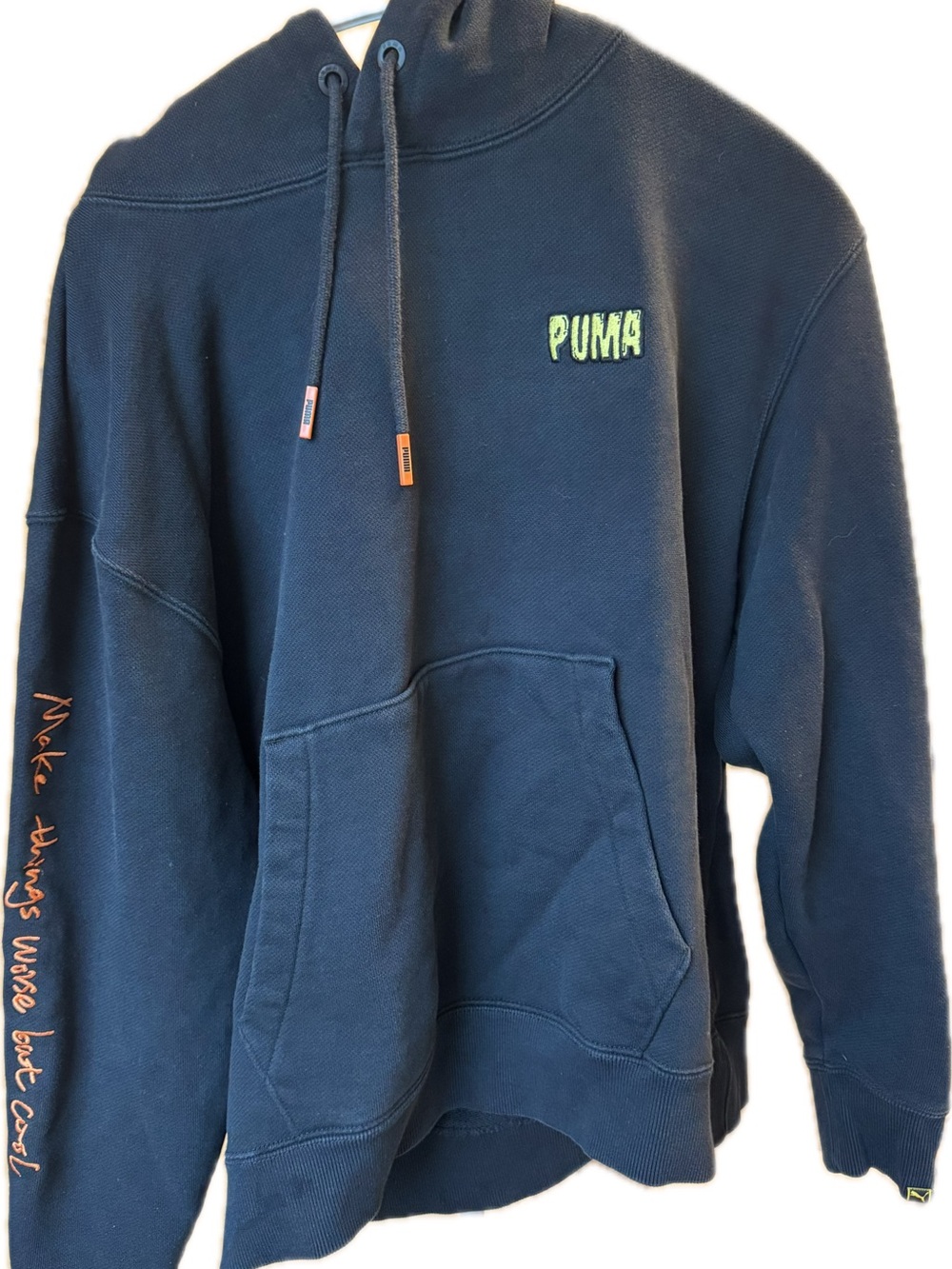 Woman Puma Random Event Black Hoodie Size S - Picture 2 of 4